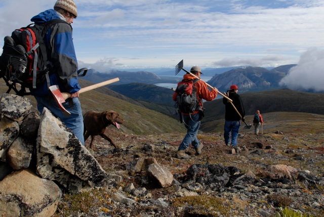 A day of trail clearing on Montana Mountain. Photo: Derek Crowe